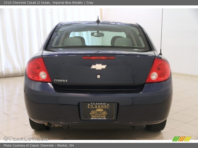 Imperial Blue Metallic / Gray 2010 Chevrolet Cobalt LS Sedan