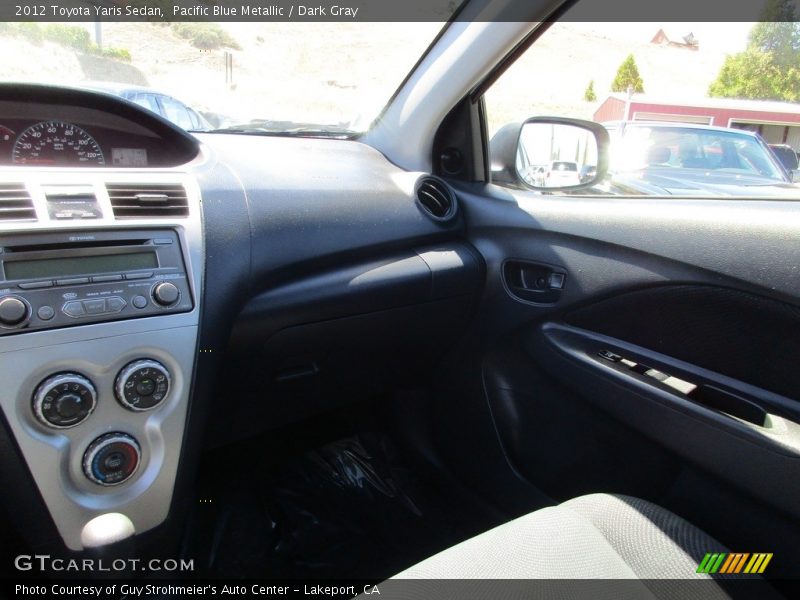 Pacific Blue Metallic / Dark Gray 2012 Toyota Yaris Sedan