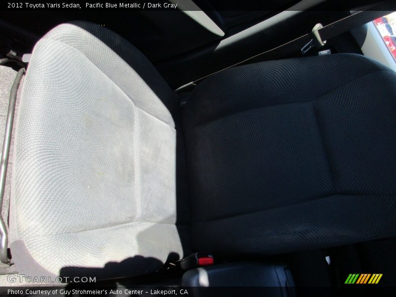 Pacific Blue Metallic / Dark Gray 2012 Toyota Yaris Sedan