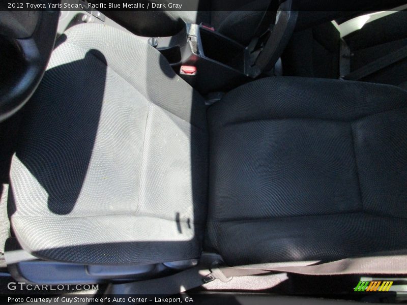 Pacific Blue Metallic / Dark Gray 2012 Toyota Yaris Sedan