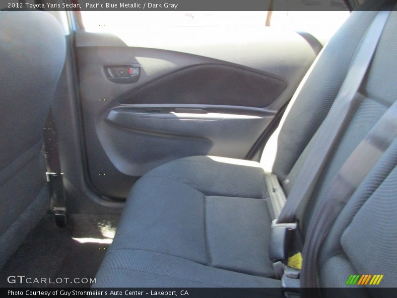 Pacific Blue Metallic / Dark Gray 2012 Toyota Yaris Sedan