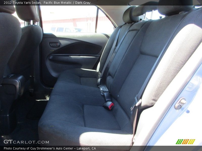 Pacific Blue Metallic / Dark Gray 2012 Toyota Yaris Sedan