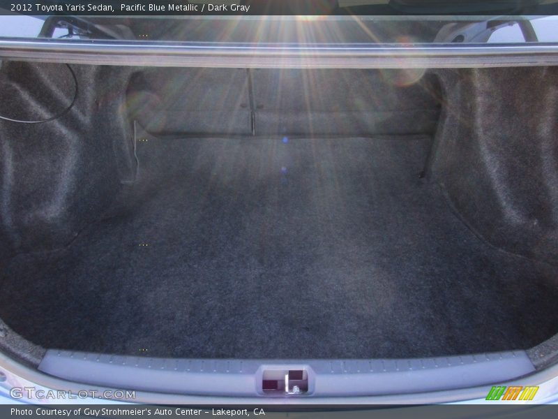 Pacific Blue Metallic / Dark Gray 2012 Toyota Yaris Sedan