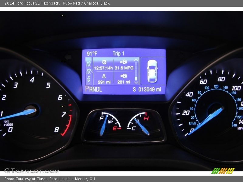 Ruby Red / Charcoal Black 2014 Ford Focus SE Hatchback