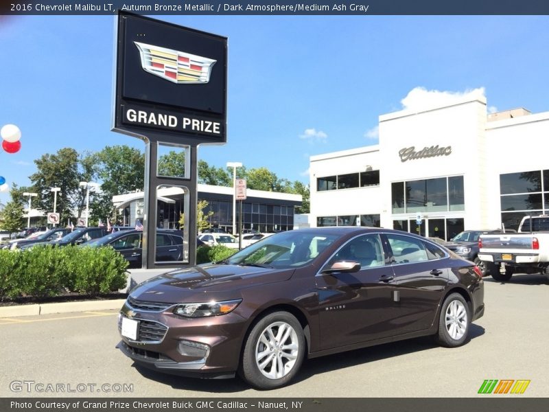 Autumn Bronze Metallic / Dark Atmosphere/Medium Ash Gray 2016 Chevrolet Malibu LT