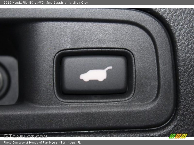 Steel Sapphire Metallic / Gray 2016 Honda Pilot EX-L AWD