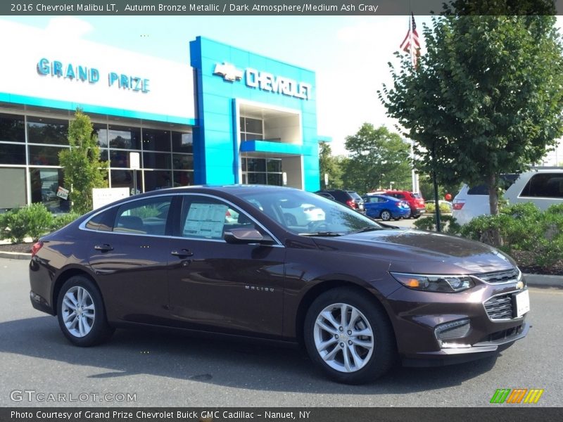 Autumn Bronze Metallic / Dark Atmosphere/Medium Ash Gray 2016 Chevrolet Malibu LT