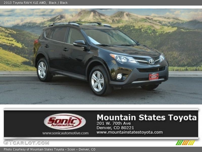 Black / Black 2013 Toyota RAV4 XLE AWD