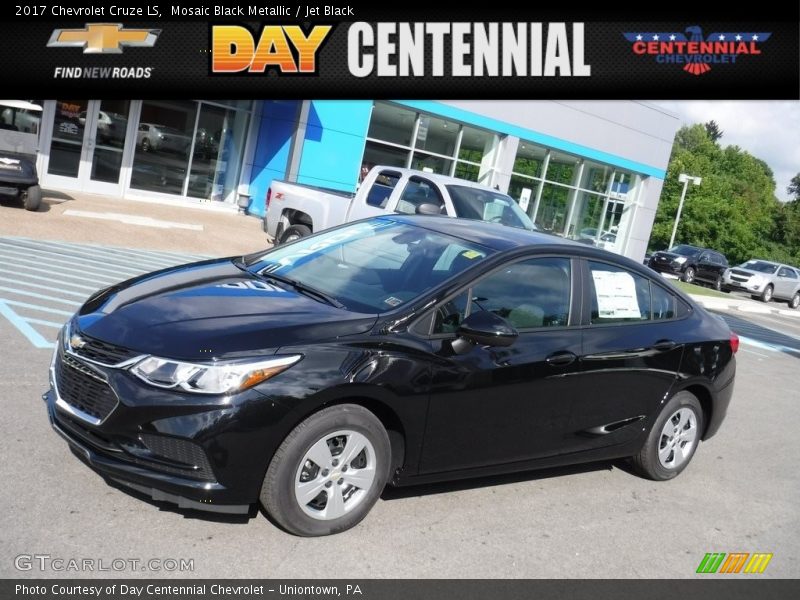 Mosaic Black Metallic / Jet Black 2017 Chevrolet Cruze LS