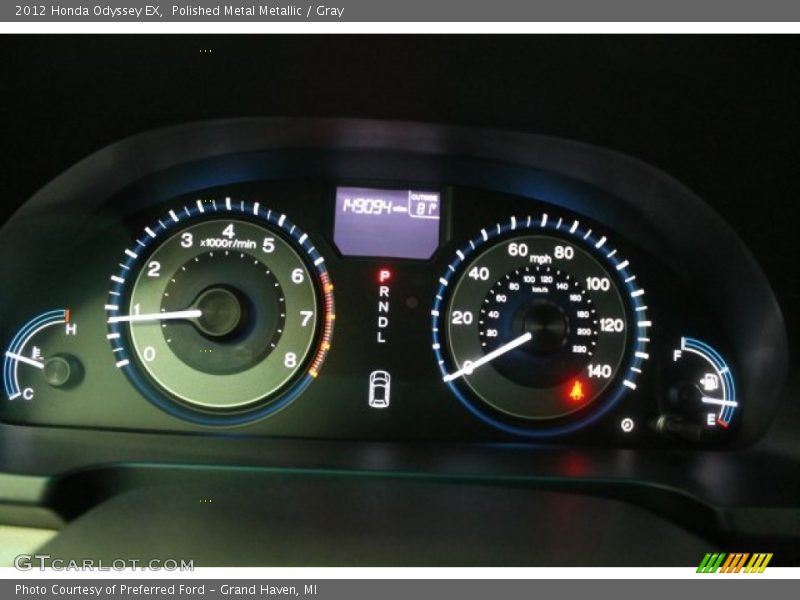 Polished Metal Metallic / Gray 2012 Honda Odyssey EX
