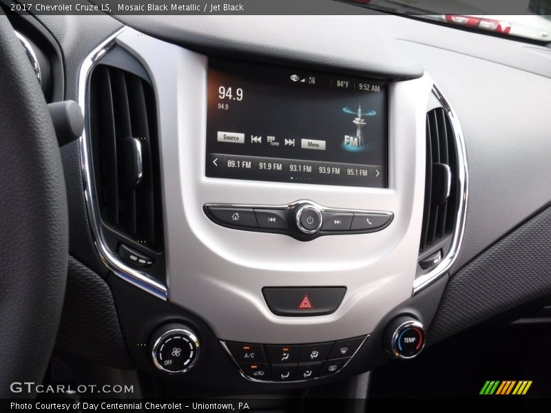 Mosaic Black Metallic / Jet Black 2017 Chevrolet Cruze LS