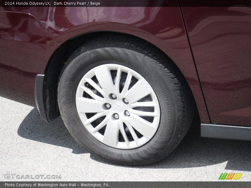 Dark Cherry Pearl / Beige 2014 Honda Odyssey LX
