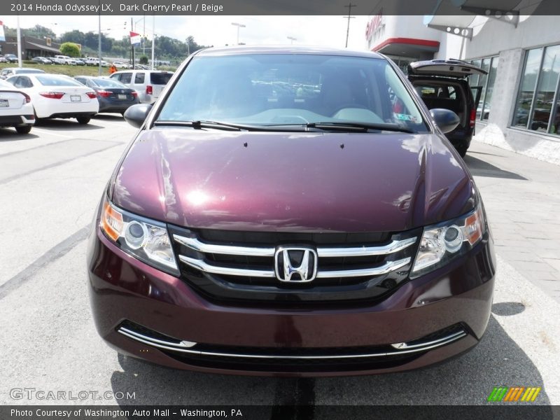 Dark Cherry Pearl / Beige 2014 Honda Odyssey LX