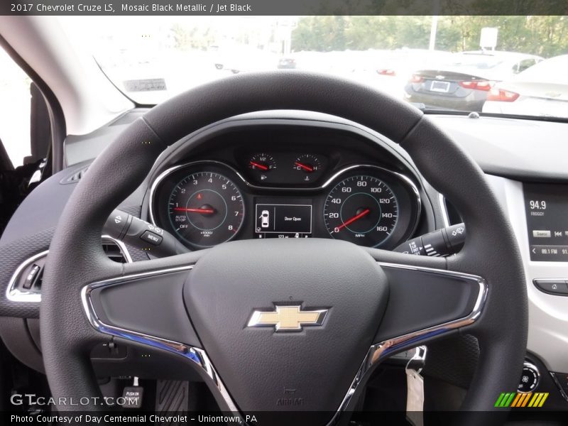 Mosaic Black Metallic / Jet Black 2017 Chevrolet Cruze LS