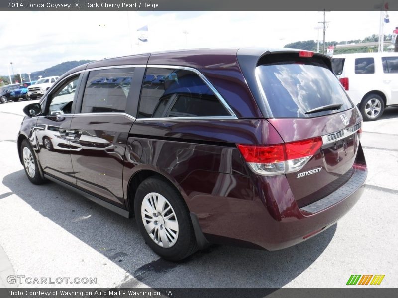 Dark Cherry Pearl / Beige 2014 Honda Odyssey LX