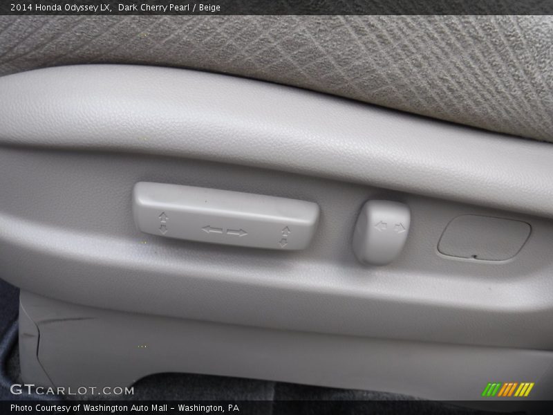 Dark Cherry Pearl / Beige 2014 Honda Odyssey LX