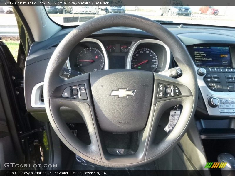 Nightfall Gray Metallic / Jet Black 2017 Chevrolet Equinox LS
