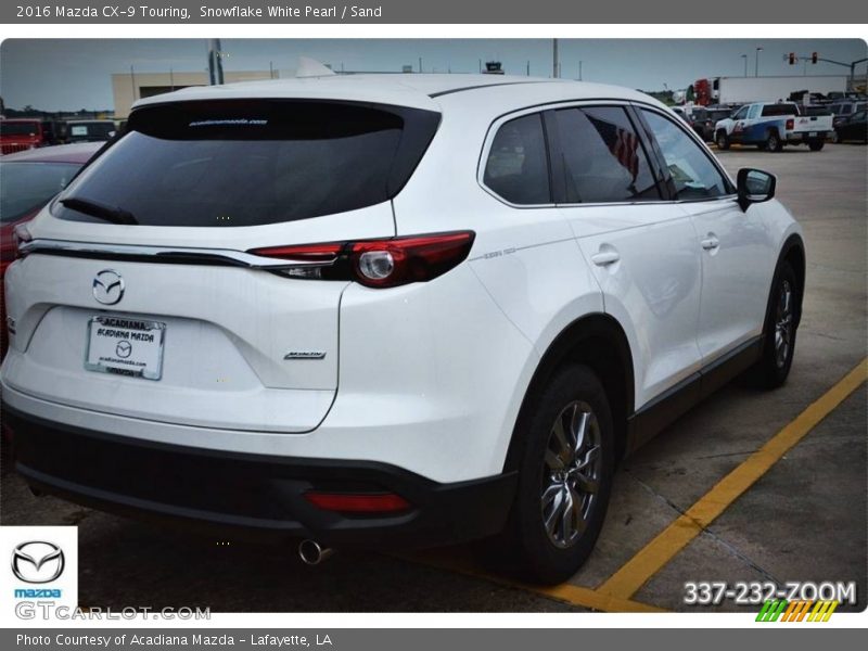 Snowflake White Pearl / Sand 2016 Mazda CX-9 Touring