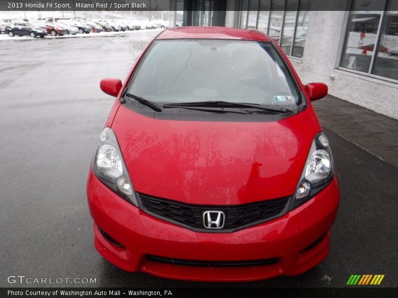 Milano Red / Sport Black 2013 Honda Fit Sport