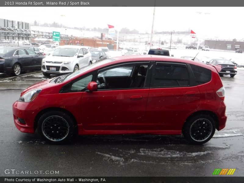 Milano Red / Sport Black 2013 Honda Fit Sport