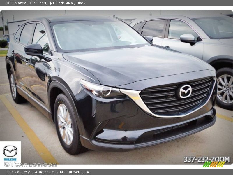 Jet Black Mica / Black 2016 Mazda CX-9 Sport