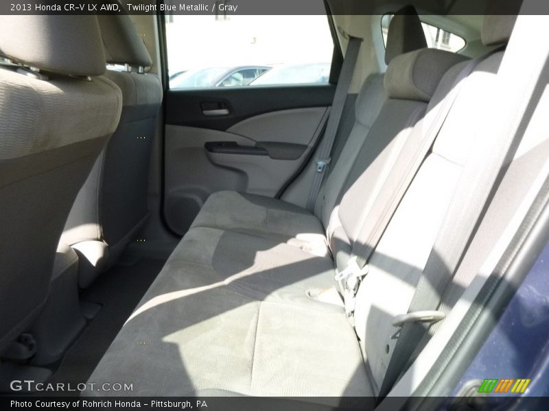 Twilight Blue Metallic / Gray 2013 Honda CR-V LX AWD