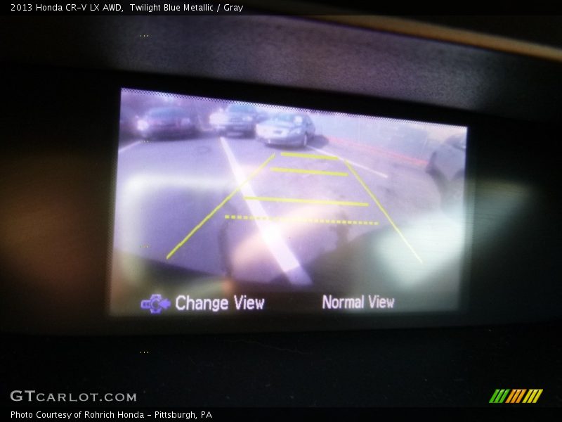 Twilight Blue Metallic / Gray 2013 Honda CR-V LX AWD