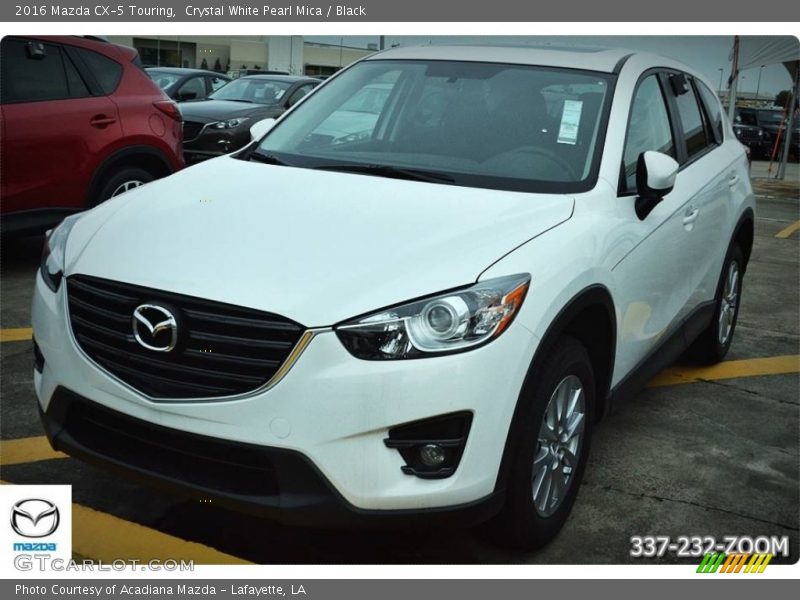 Crystal White Pearl Mica / Black 2016 Mazda CX-5 Touring