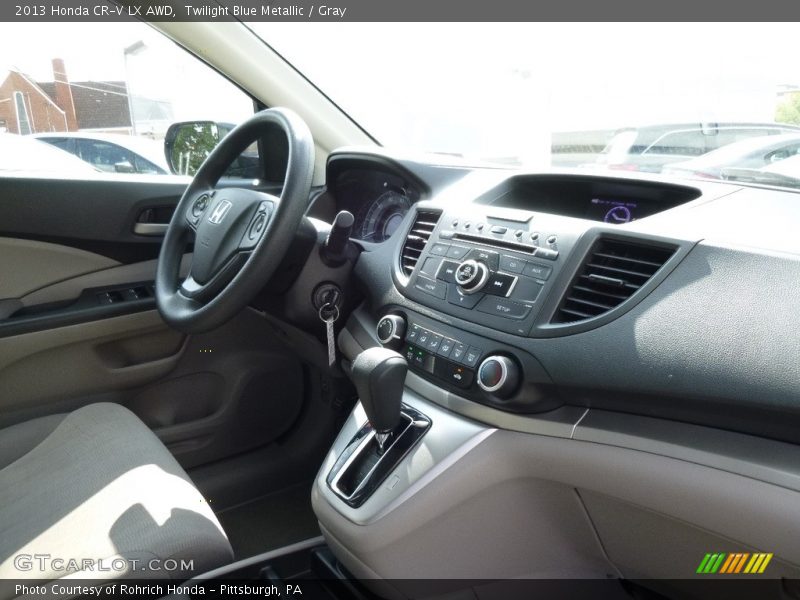 Twilight Blue Metallic / Gray 2013 Honda CR-V LX AWD