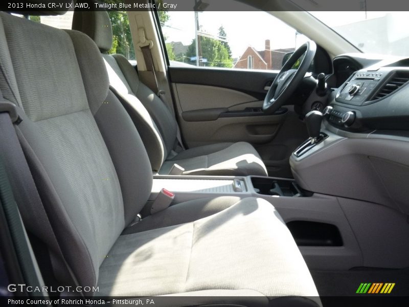 Twilight Blue Metallic / Gray 2013 Honda CR-V LX AWD