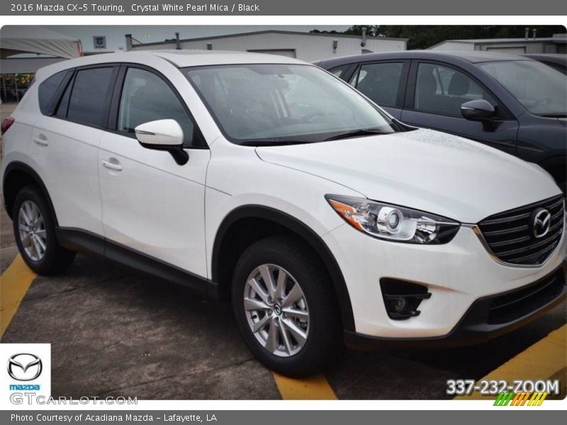 Crystal White Pearl Mica / Black 2016 Mazda CX-5 Touring