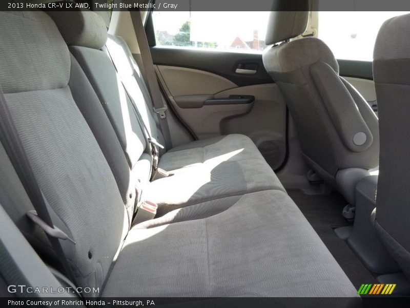 Twilight Blue Metallic / Gray 2013 Honda CR-V LX AWD