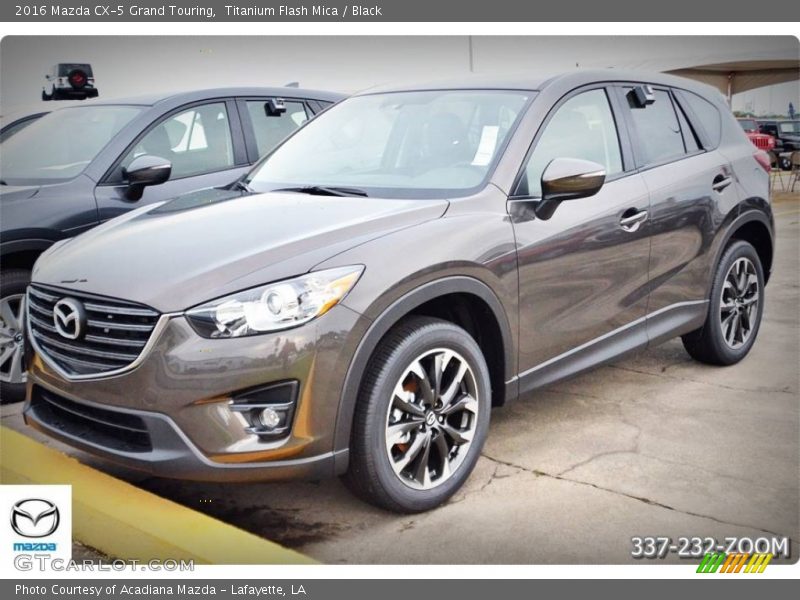 Titanium Flash Mica / Black 2016 Mazda CX-5 Grand Touring