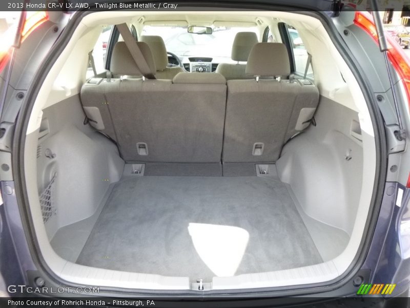 Twilight Blue Metallic / Gray 2013 Honda CR-V LX AWD