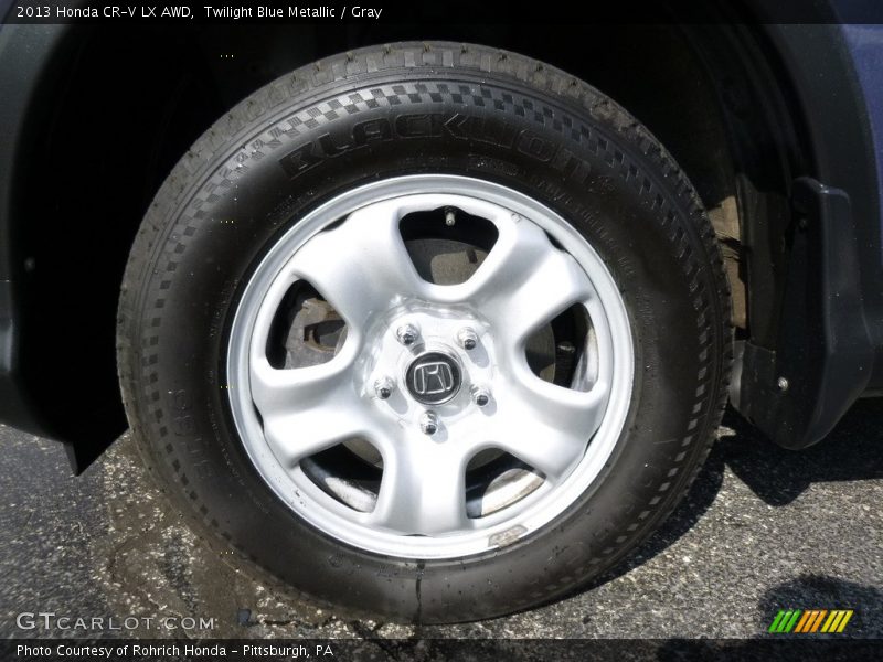 Twilight Blue Metallic / Gray 2013 Honda CR-V LX AWD