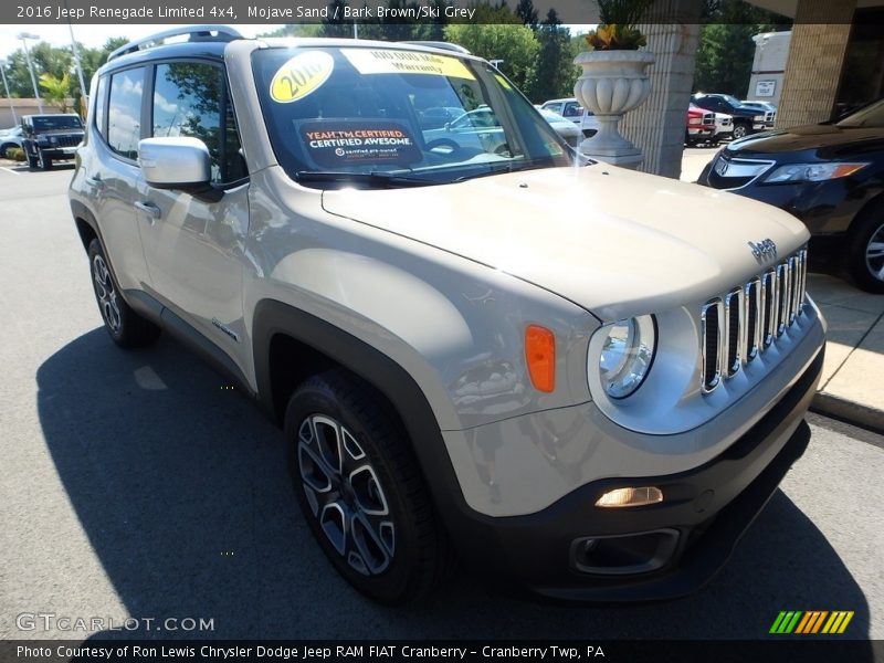Mojave Sand / Bark Brown/Ski Grey 2016 Jeep Renegade Limited 4x4