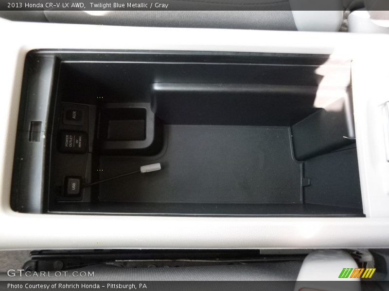 Twilight Blue Metallic / Gray 2013 Honda CR-V LX AWD