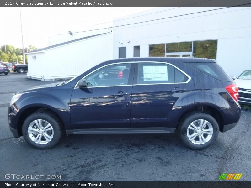 Blue Velvet Metallic / Jet Black 2017 Chevrolet Equinox LS