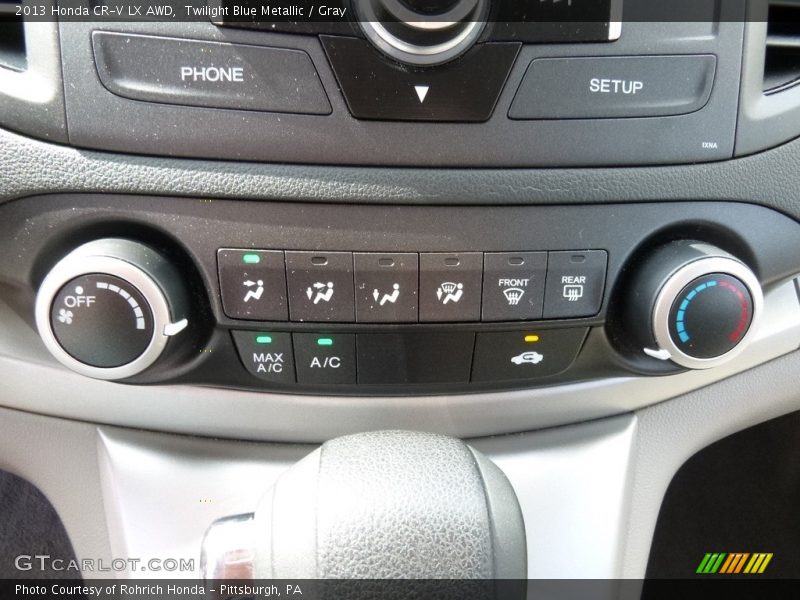Twilight Blue Metallic / Gray 2013 Honda CR-V LX AWD