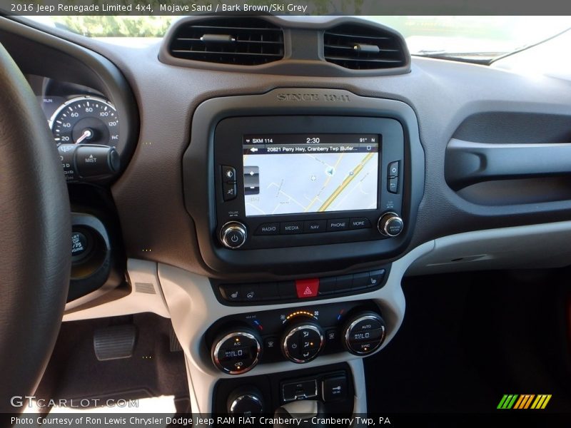 Mojave Sand / Bark Brown/Ski Grey 2016 Jeep Renegade Limited 4x4