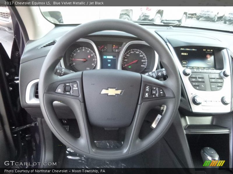 Blue Velvet Metallic / Jet Black 2017 Chevrolet Equinox LS