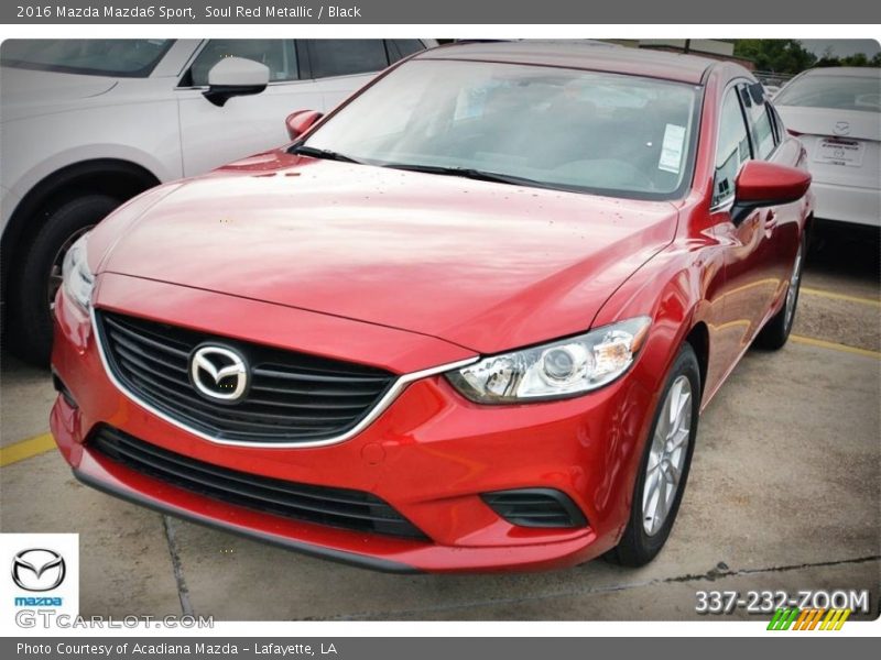 Soul Red Metallic / Black 2016 Mazda Mazda6 Sport