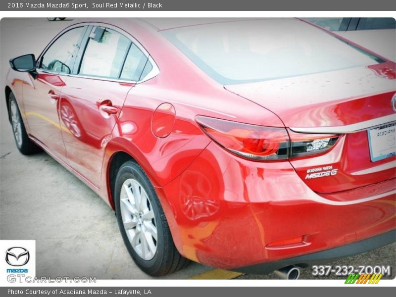 Soul Red Metallic / Black 2016 Mazda Mazda6 Sport