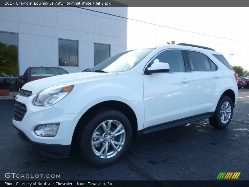 Summit White / Jet Black 2017 Chevrolet Equinox LT AWD