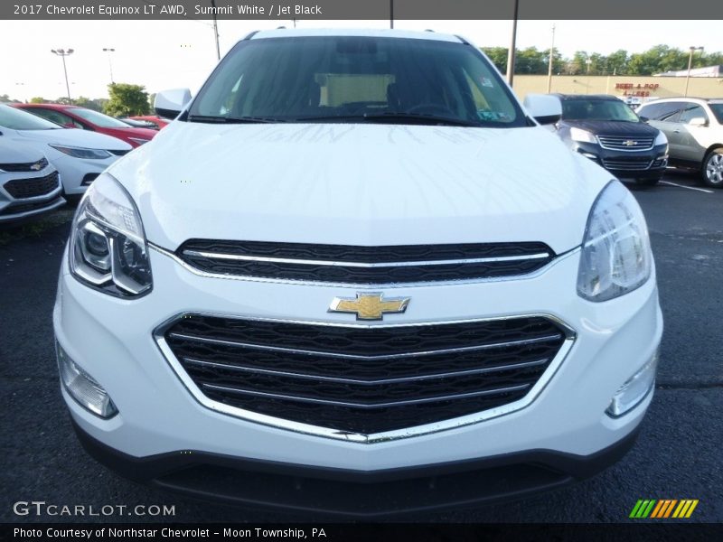 Summit White / Jet Black 2017 Chevrolet Equinox LT AWD