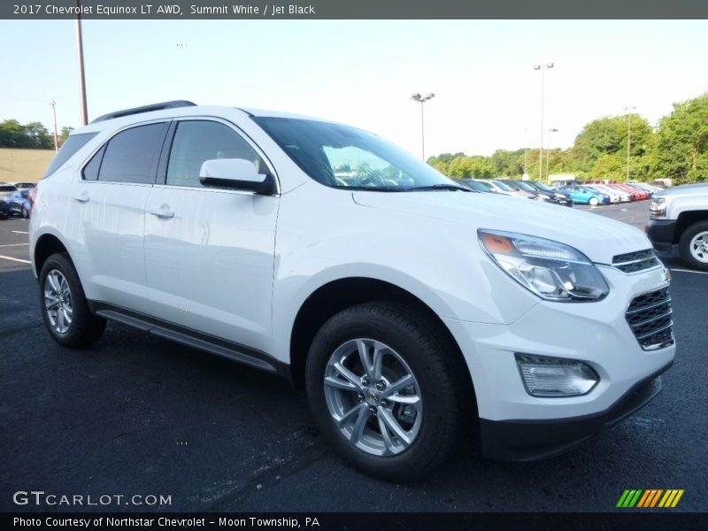 Summit White / Jet Black 2017 Chevrolet Equinox LT AWD
