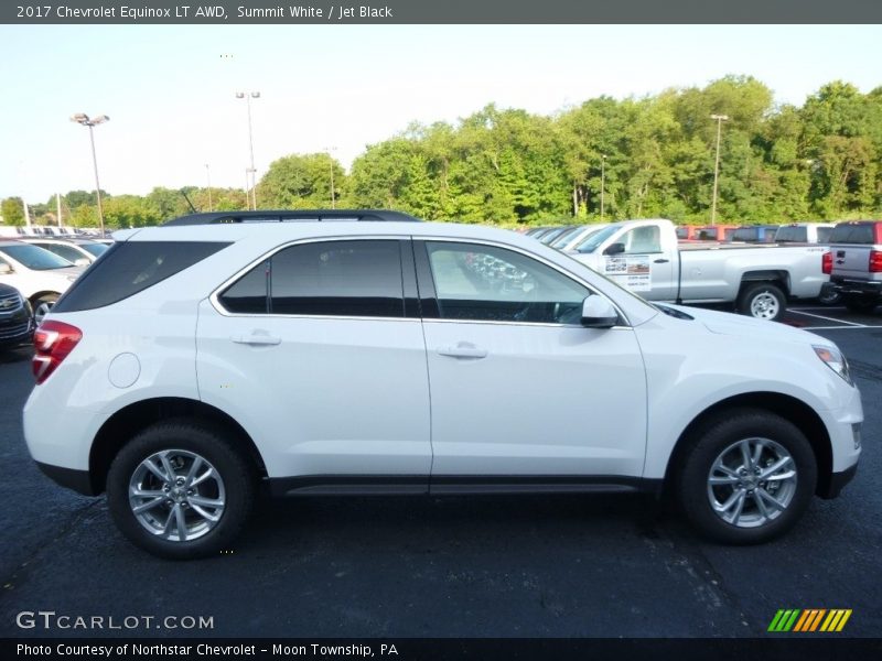 Summit White / Jet Black 2017 Chevrolet Equinox LT AWD