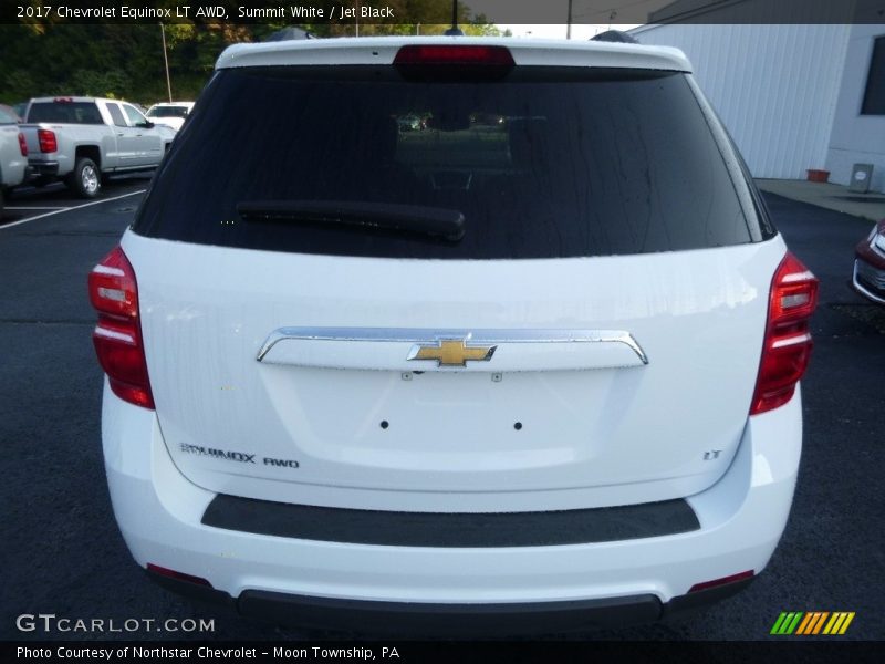 Summit White / Jet Black 2017 Chevrolet Equinox LT AWD