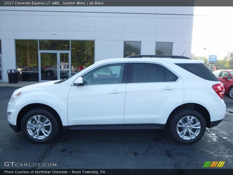 Summit White / Jet Black 2017 Chevrolet Equinox LT AWD