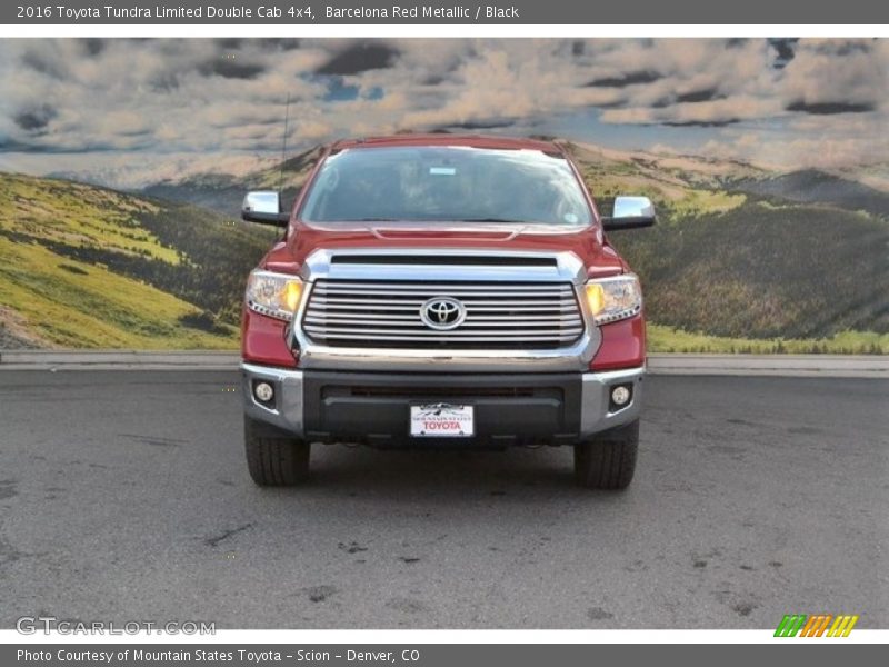 Barcelona Red Metallic / Black 2016 Toyota Tundra Limited Double Cab 4x4